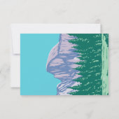 Yosemite National Park RSVP-kaart Retro RSVP Kaartje (Achterkant)