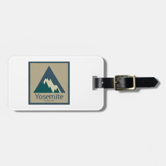 Yosemite National Park Rustic Bagagelabel (Voorkant horizontaal)