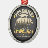 Yosemite National Park Rustic Bear Metalen Ornament (Links)