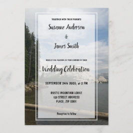 Yosemite National park rustic Mountain Wedding Kaart