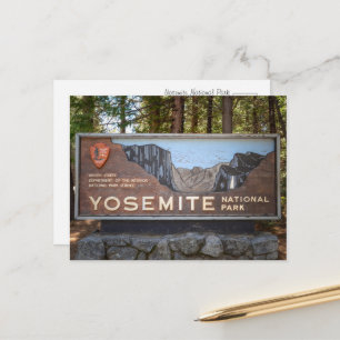 Yosemite National Park – Rustieke Reis Fotografie Briefkaart