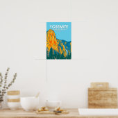 Yosemite National Park Sentinel-waterval Californi Poster (Keuken)
