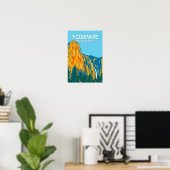 Yosemite National Park Sentinel-waterval Californi Poster (Thuiskantoor)