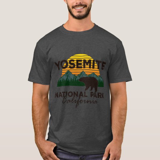Yosemite National Park Sierra Nevada Black Bear Su T-shirt (Voorkant)
