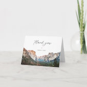 YOSEMITE National Park Skyline Destination Bedankkaart (Voorkant)