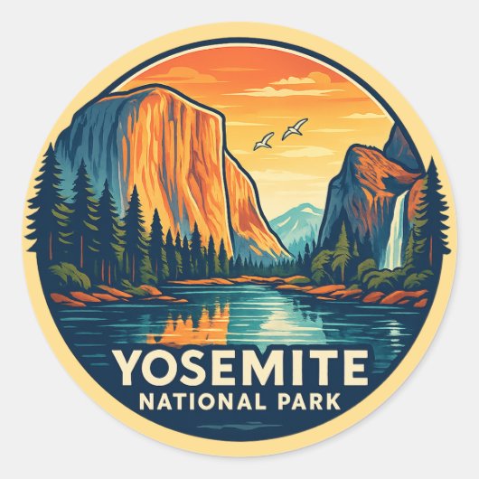 Yosemite National Park Sticker (Voorkant)