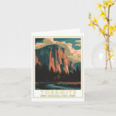 Yosemite National Park Sticker Kaart (Gele Bloem)