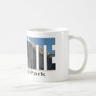 Yosemite National Park Text met Half Dome Koffiemok