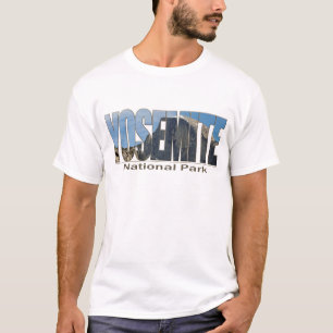 Yosemite National Park Text met Half Dome T-shirt