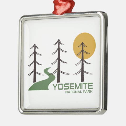 Yosemite National Park Trail Metalen Ornament (Links)