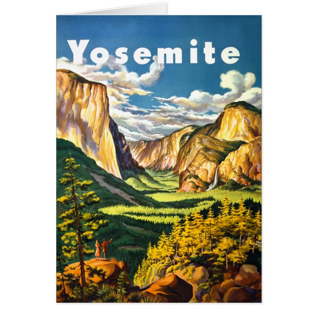 Yosemite National Park Travel Art (Voorkant)