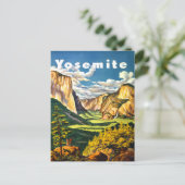 Yosemite National Park Travel Art Briefkaart (Staand voorkant)