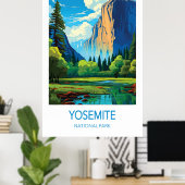 Yosemite National Park Travel Poster (Thuiskantoor)