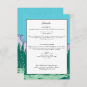 Yosemite National Park Trouwgegevens Retro Kaart (Voorkant / Achterkant)