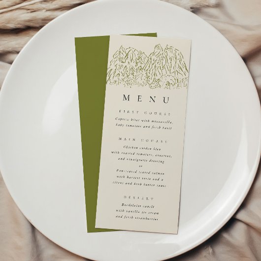 Yosemite National Park Trouwmenu Menu