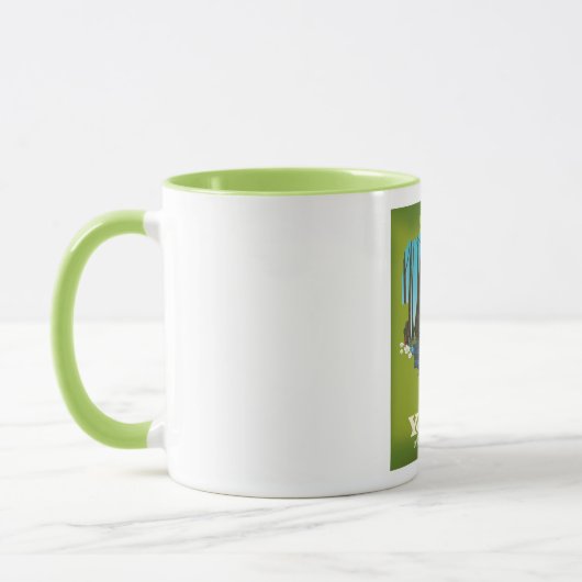 Yosemite National Park vakantie poster. Mok (Links)