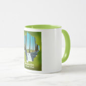 Yosemite National Park vakantie poster. Mok (Voorkant rechts)