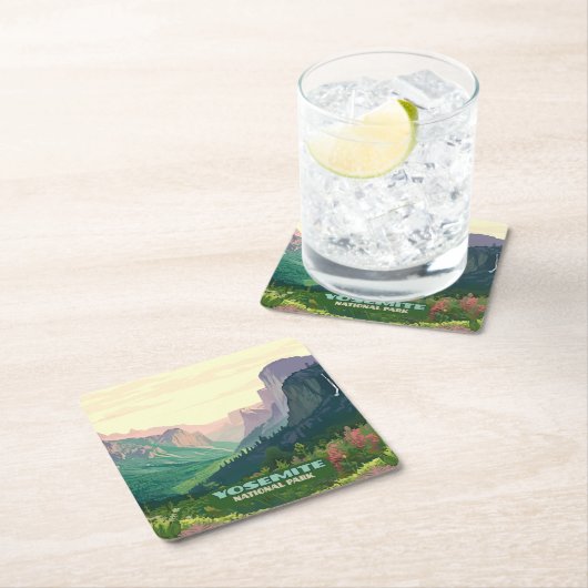 Yosemite National Park Valley Half Dome Kartonnen Onderzetters (Insitu)