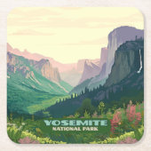 Yosemite National Park Valley Half Dome Kartonnen Onderzetters (Voorkant)
