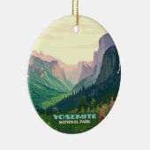 Yosemite National Park Valley Half Dome Keramisch Ornament (Rechts)