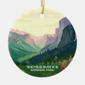 Yosemite National Park Valley Half Dome Keramisch Ornament (Voorkant)
