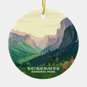 Yosemite National Park Valley Half Dome Keramisch Ornament