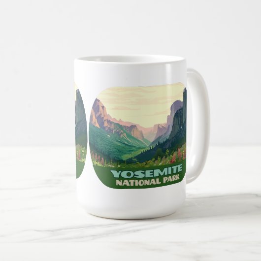 Yosemite National Park Valley Half Dome Koffiemok (Voorkant rechts)