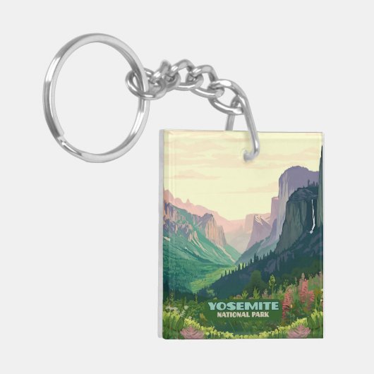 Yosemite National Park Valley Half Dome Sleutelhanger (Voorkant Links)