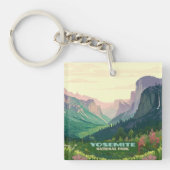 Yosemite National Park Valley Half Dome Sleutelhanger (Voorkant)