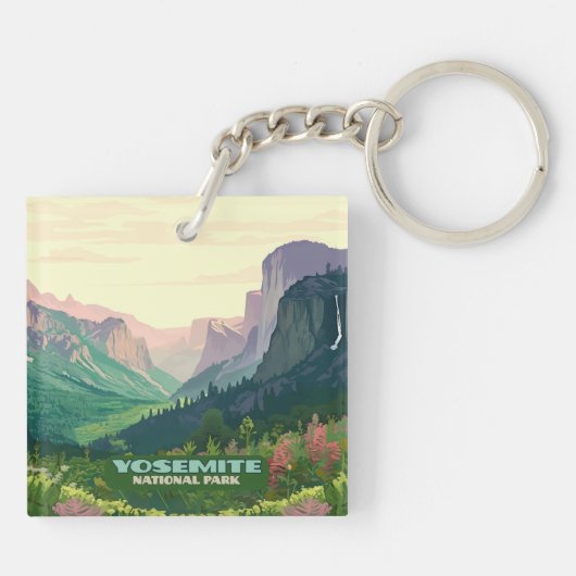 Yosemite National Park Valley Half Dome Sleutelhanger (Achterkant)