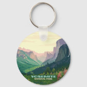 Yosemite National Park Valley Half Dome Sleutelhanger (Voorkant)