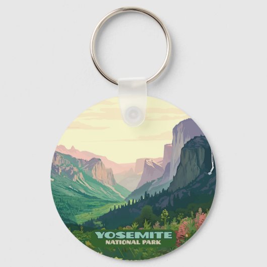 Yosemite National Park Valley Half Dome Sleutelhanger (Voorkant)
