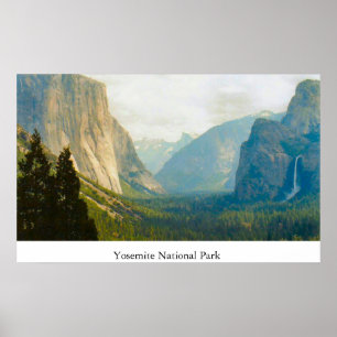 Yosemite National Park Verschillend Uitzicht Poster