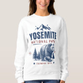 Yosemite National Park Vintage Bear Sweatshirt (Voorkant)