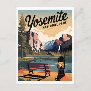 Yosemite National Park vintage Briefkaart