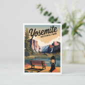 Yosemite National Park vintage Briefkaart (Staand voorkant)