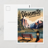 Yosemite National Park vintage Briefkaart (Voorkant / Achterkant)