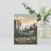 Yosemite National Park vintage Briefkaart (Staand voorkant)