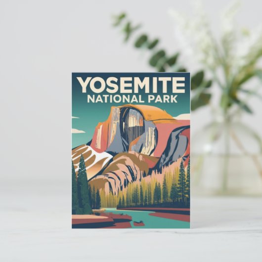 Yosemite National Park Vintage Briefkaart (Staand voorkant)