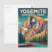Yosemite National Park Vintage Briefkaart (Voorkant / Achterkant)