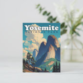 Yosemite National Park Vintage Briefkaart (Staand voorkant)
