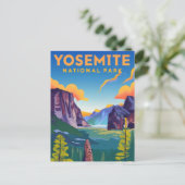 Yosemite National Park Vintage Briefkaart (Staand voorkant)