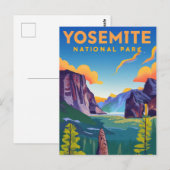 Yosemite National Park Vintage Briefkaart (Voorkant / Achterkant)