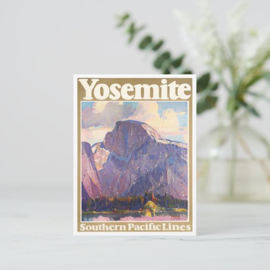 Yosemite National Park vintage-briefkaart Briefkaart (Staand voorkant)