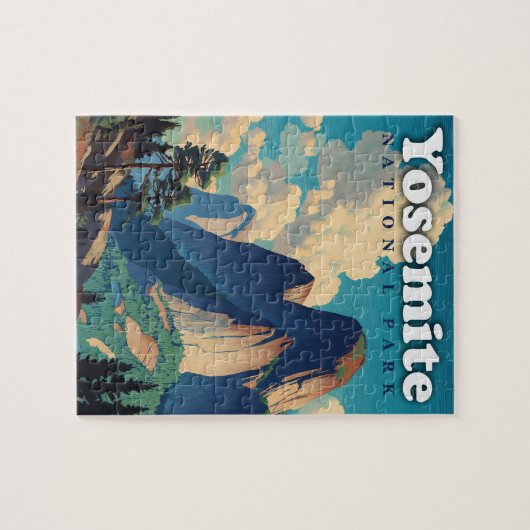 Yosemite National Park Vintage Legpuzzel (Horizontaal)