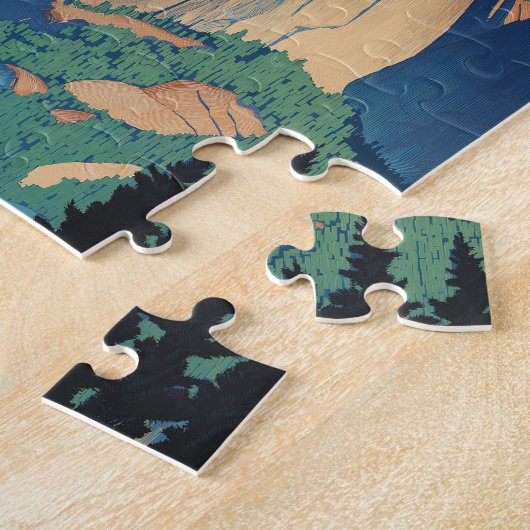 Yosemite National Park Vintage Legpuzzel (Zijkant)