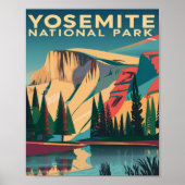 Yosemite National Park Vintage Poster (Voorkant)