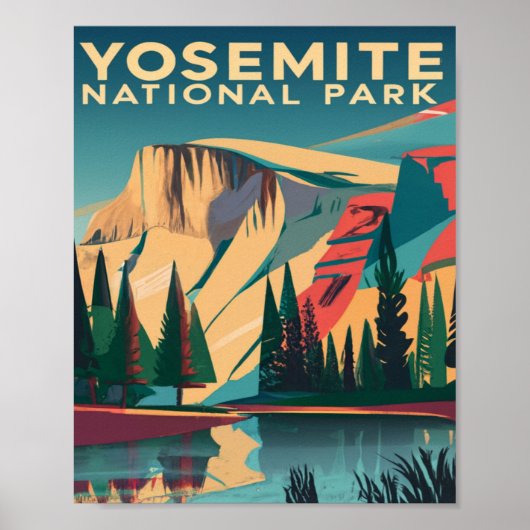 Yosemite National Park Vintage Poster (Voorkant)