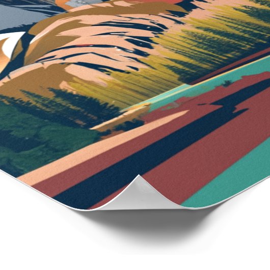 Yosemite National Park Vintage Poster (Hoek)