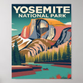 Yosemite National Park Vintage Poster (Voorkant)